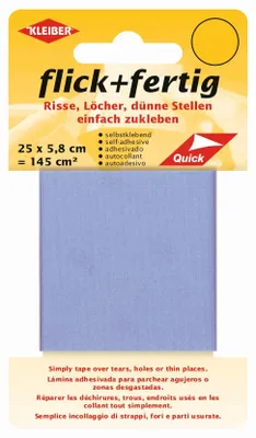 Selbstklebende Nylon-Flicken, 25 x 5,8 cm, zuschneidbar