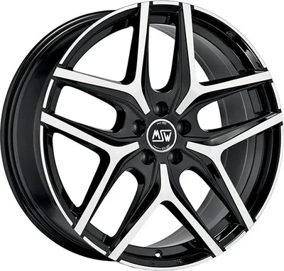 Produktbild von Alufelge Msw Msw 40 8X19 5X130 Et 40 Gloss Black Full Polished