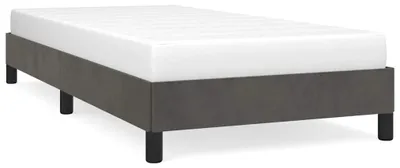Produktbild von vidaXL Bettgestell ohne Matratze Dunkelgrau 80x200 cm Samt