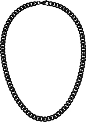Produktbild von Halskette Edelstahl schwarz beschichtet 55 cm