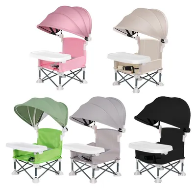 Image de Siège auto pliable pour enfant, avec table et pare-soleil
