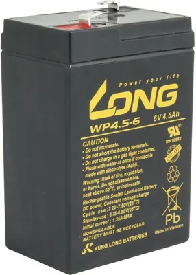 Immagine prodotto di Avacom Long 6V 4,5Ah Lead-Acid Battery F1 (Wp4.5-6)