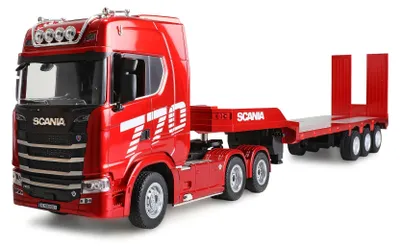 Produktbild von Amewi Scania 770 S RC LKW mit Tieflader 1:24 RTR Rot 22808