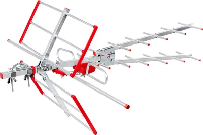 Immagine prodotto di Antenna per esterni Antenna TV Antenna per tetti DVB-T/T2 H.265 HEVC max 100dBµV UHF/VHF Filtro LTE (attivo)