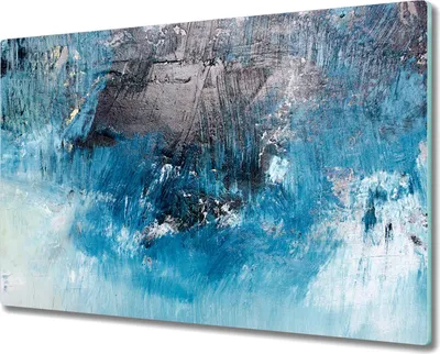 Produktbild von Coloray Herdabdeckplatte 80x52 cm Schneidebrett Kochplattenabdeckung Küchenbrett Hackbrett - malerische Abstraktion