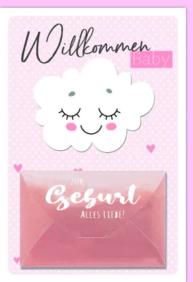 Produktbild von Geburt – Baby – Freudiges Ereignis – Geldkarte - Karte mit Umschlag 5