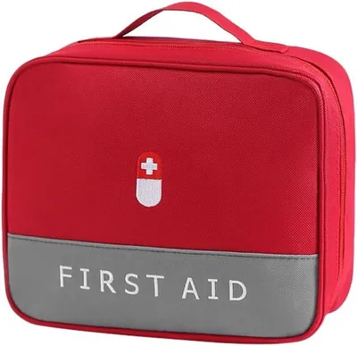 Produktbild von Erste-Hilfe-Set, Leer, Tragbare Medizintasche, Rot, Für Familie, Camping