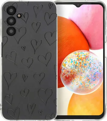 Image de étui design imoshion pour le Samsung Galaxy A14 (5G/4G) - Coeurs