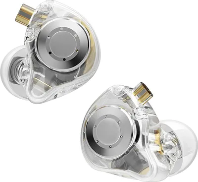 Zdjęcie produktu dla Ejoyous słuchawki douszne z monitorem, podwójne magnetyczne dynamiczne słuchawki przewodowe z odłączanym kablem 0,75 mm (z mikrofonem)