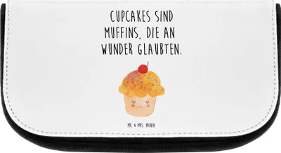 Produktbild von Mr. & Mrs. Panda Kosmetiktasche Cupcake - Weiß - Geschenk, Organizer, Wunder, Motivation Sprüche, kosmetiktäschchen, Lustige, kosmetik, Cupcakes, Kulturbeutel, Küche Deko