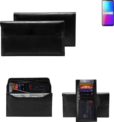 Produktbild von K-S-Trade Handy Hülle kompatibel mit Blackview BV5100 Pro Schutz Hülle Tasche Schutz Case Handytasche Kunstleder schwarz, 1x