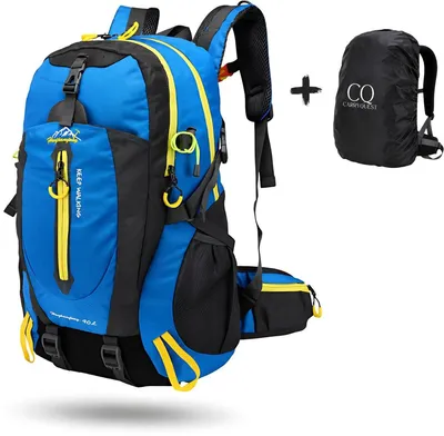 Produktbild von CarryQuest® - 40L Wanderrucksack Nylon Rückenbelüftung Blau