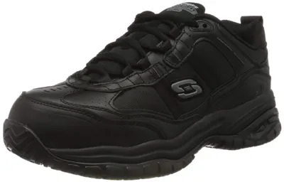 Produktbild von Skechers Herren Soft Stride Grinnel Trainers, Black Leather/Black Mesh, 44 EU