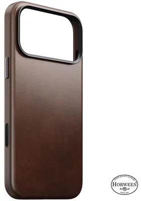 Produktbild von Leder Handyhülle für iPhone 18 Pro Max / 17 Pro Max mit MagSafe, Traditional Leather Case Horween Series, rustikales Braun