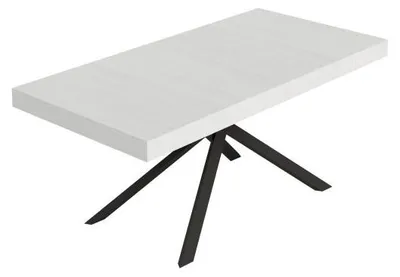 Immagine prodotto di Tavolo Allungabile 200-304x90x77 cm Niket Bianco Frassino Gambe Antracite