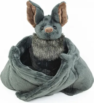 Produktbild von Kuscheltier Fledermaus groß mit Band schwarz 73 cm