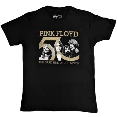 Produktbild von Pink Floyd Band Photo & 50th Logo Black XL T-Shirt