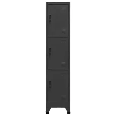 Image de vidaXL Armoire à casiers Anthracite 38x45x180 cm Acier