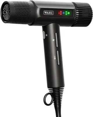 Image de Sèche-cheveux professionnel Wahl Vanquish, 1600W, séchage rapide, silencieux, ionisant, avec buses magnétiques et diffuseurs, ergonomique, léger