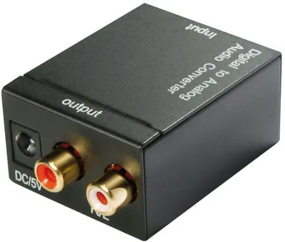 Produktbild von Hapena Digital/Analog-Konverter 48201 Toslink o. S/PDIF > Analog Cinch Stereo
