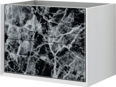 Produktbild von Baden Haus Waschtischunterschrank Bellagio BxHxT 70 x 51 x 46 cm Frontfarbe schwarz glanz 54867