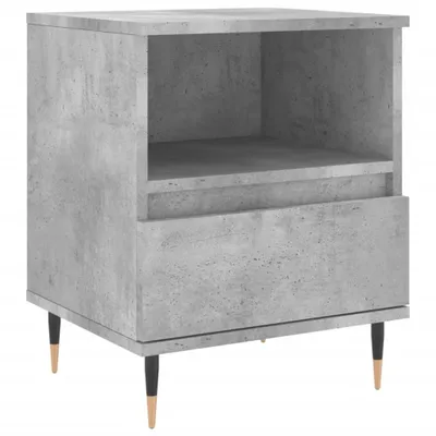 Produktbild von Nachttisch Betongrau 40x35x50 cm Holzwerkstoff
