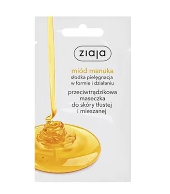 Immagine prodotto di Ziaja, Miele di Manuka, Maschera detergente per il viso con effetto antinfiammatorio, 7 ml
