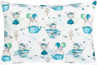 Produktbild von Leinen Baumwolle - 40x60 cm - Blau,Weiß