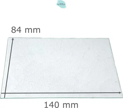 Produktbild von Ersatzglas für Grablaterne | Grablicht - Strukturglas Kathedral - nach Wunschmaß -  140 mm x 84 mm