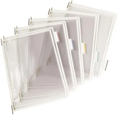 Produktbild von Klarsichttafel standard A4 weiß 5 Stück