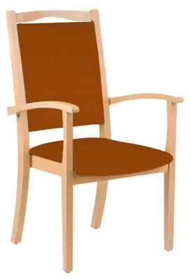 Produktbild von Pflegestuhl Esszimmer Seniorenstuhl Alexander Hochlehner Armlehnenstuhl.Color:Kunstleder Dolaro Bordeaux