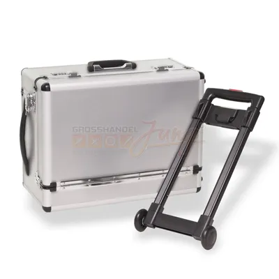 Zdjęcie produktu dla Aluminiowa walizka z kółkami Silver Stripe