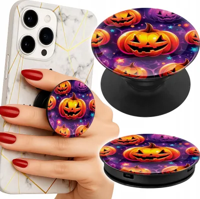 Image de Support telephone Popsocket pour doigt / support - HALLOWEEN SALEM STRASZNE DYNIE