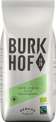 Produktbild von Fairtrade-Kaffee CAFÉ CRÈME FAIR von Burkhof, 1000g Bohnen