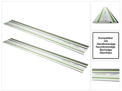 Obrázek produktu pro Festool FS 1080/2 Sada 2x vodicí lišta 1080 mm ( 2x 491504 ) pro ruční, ponorné a přímočaré pily / frézy