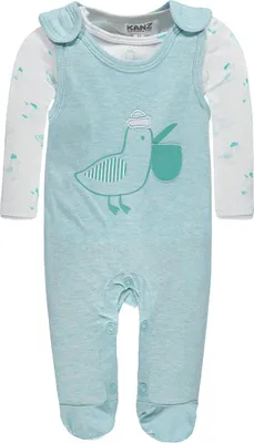 Produktbild von Blaues Kanz-Set aus Strampler und Bluse für Jungen