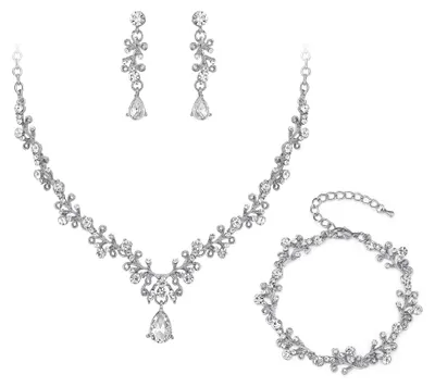 Produktbild von SolidKeus – Hochzeitsschmuck-Set mit Halskette und Ohrringen