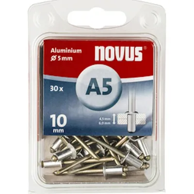 Produktbild von Novus Blindniet A5 x 10 mm, Alu SB, 30 Stk.