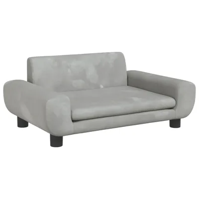 Immagine prodotto di Divano per Bambini Grigio Chiaro 70x45x33 cm in Velluto