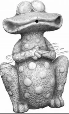 Produktbild von Garten Dekoration Frosch Terrasse Stein Figuren Figur Deko Statue Skulptur Neu