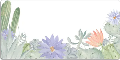 Produktbild von Schreibtischmatte Tischunterlage 90x45 cm Mauspad - Kaktuswiese.