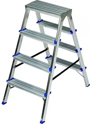 Image de Escabeau double 2 x 4 marchesHauteur de marche : 86,5 cm