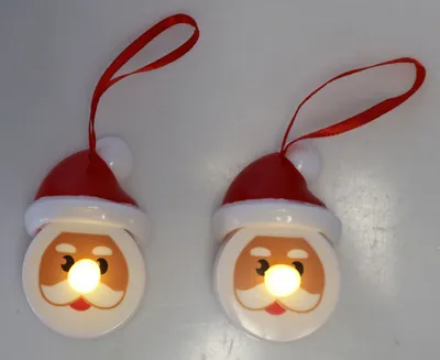 Produktbild von LED Teelichter Weihnachtsmann 2er Set Kerzen Tisch Dekoration
