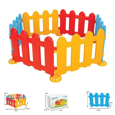Produktbild von Pilsan Spielzaun, Plastikzaun, Laufgitter 06203, 6 Elemente 72,5 x 51,5 x 3,8 cm