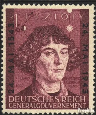 Produktbild von Briefmarken Generalgouvernement 1943 Mi 104 (kompl.Ausg.) gestempelt Kopernikus