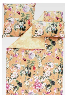 Produktbild von Mako-Satin Bettwäsche Fiore Messing
