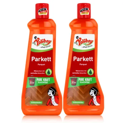 Produktbild von Poliboy Parkett Konzentrat Reiniger 500ml - Reinigt & pflegt (2er Pack)