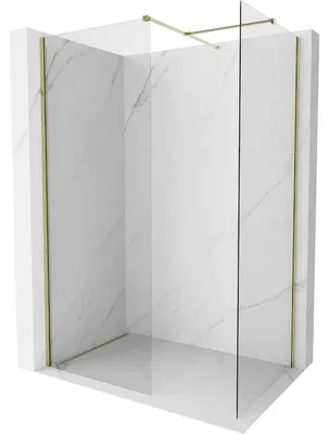 Obrázek produktu pro Mexen Kioto-X sprchová zástěna Walk-in 120 x 100 cm, transparentní 10 mm, zlatá - 800-120-202-50-00-100-X