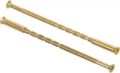 Zdjęcie produktu dla Zestaw śrub w kolorze mosiądzu (2 szt.), średnica 4, długość 8 cm