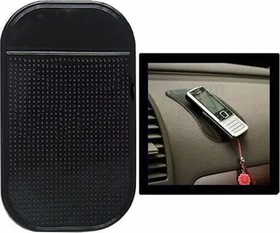 Produktbild von 2x Anti Rutsch Matte Pad Auto Kfz Gel Klebepad Armaturenbrett Konsole Handy Schlüssel Brille Münzen